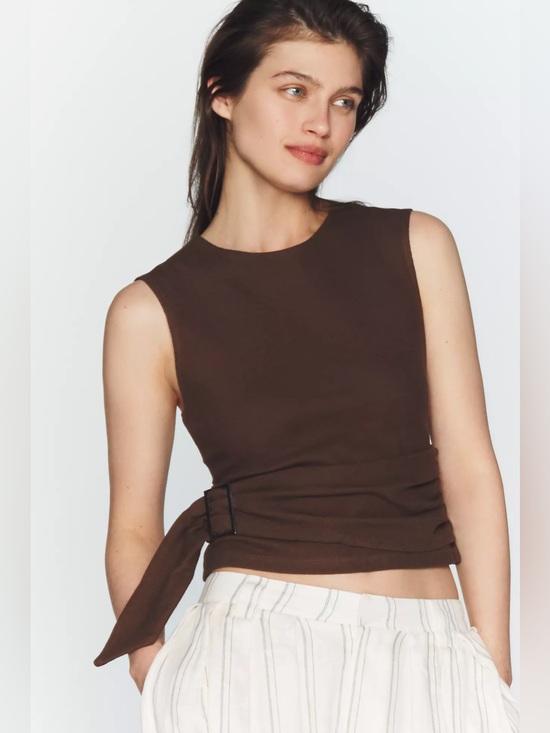 Maeve Tops - Maeve Wrap Sleeveless Top
